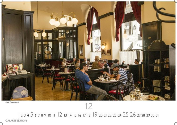 Produktbild: Wiener Caf&eacute;haus Kultur Kalender 2027 &ndash; Wandkalender | Fotokalender| &Ouml;sterreich Kalender | Alpenl&auml;nder 24x35cm | Historische & Kulturelle Kaffeehaus Motive | . & Geschenkidee