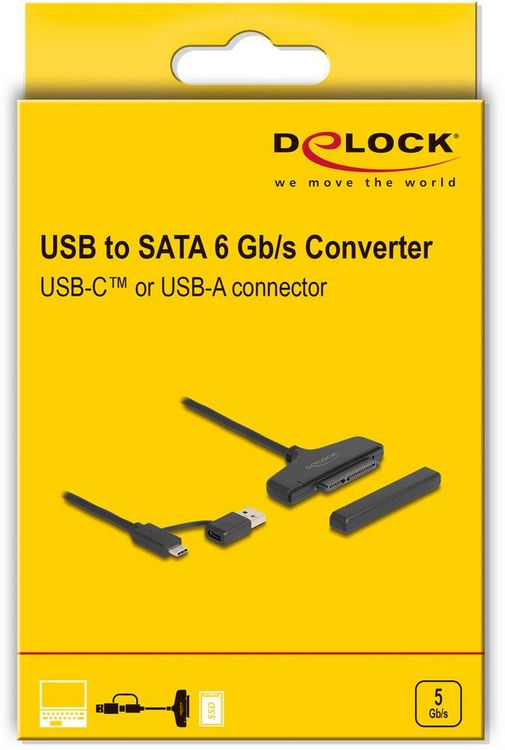 Produktbild: Delock Festplatten Anschlusskabel 30cm Schwarz