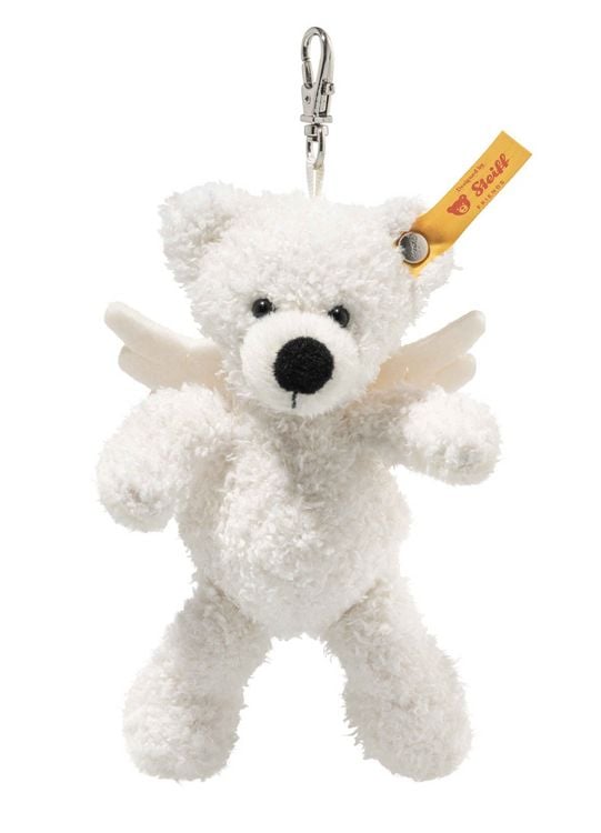 Produktbild: Steiff 112638 - Anh&auml;nger Lotte Teddyb&auml;r Schutzengel, wei&szlig;, Pl&uuml;sch-Schl&uuml;sselanh&auml;nger, 12 cm