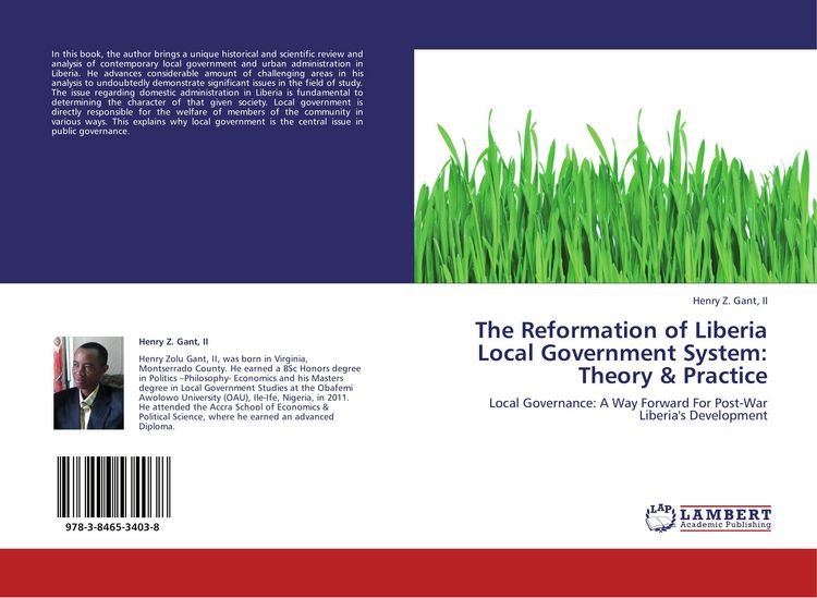 Produktbild: The Reformation of Liberia Local Government System: Theory & Practice