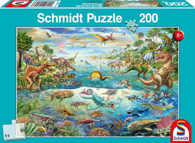 Produktbild: Entdecke die Dinosaurier, 200 Teile - Kinderpuzzle