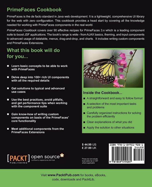Produktbild: Primefaces Cookbook