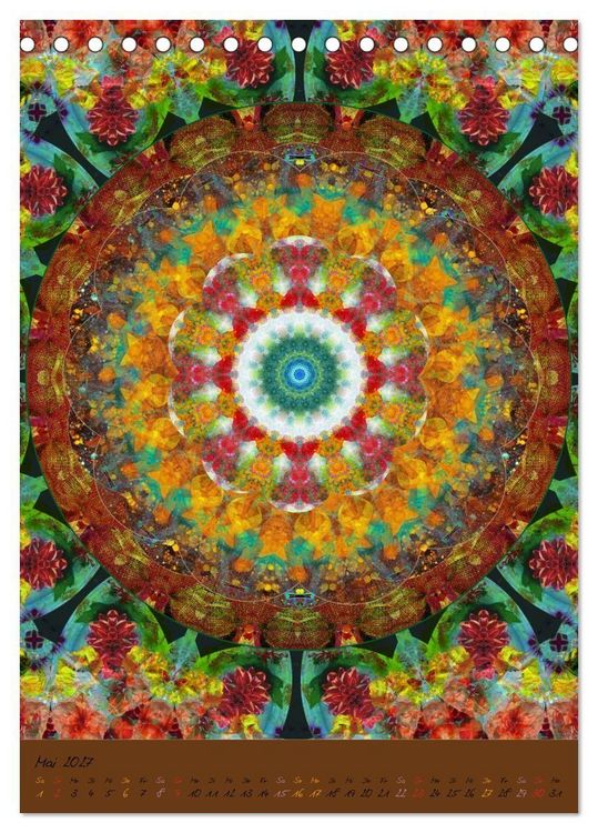 Produktbild: FLORALE MANDALAS (Tischkalender 2027 DIN A5 hoch), CALVENDO Monatskalender