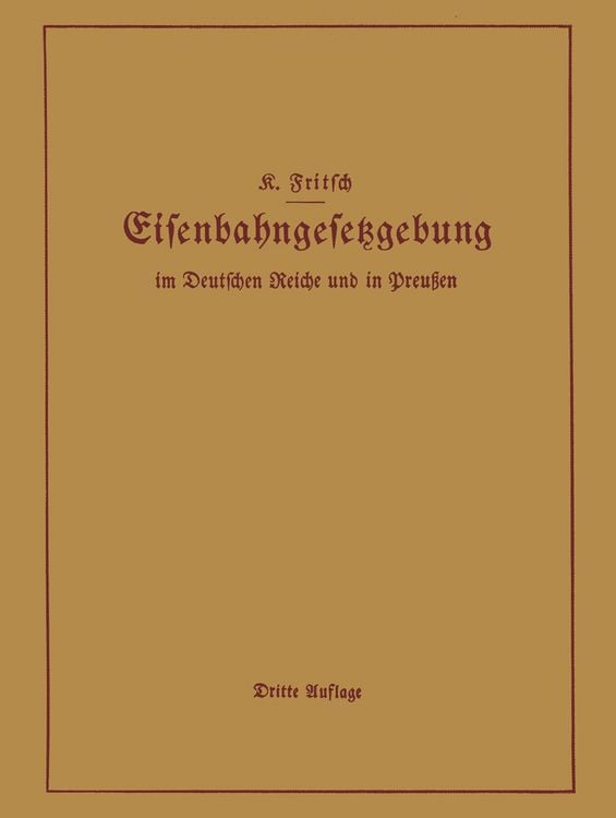 Produktbild: Handbuch der Eisenbahngesetzgebung im Deutschen Reiche und in Preu&szlig;en
