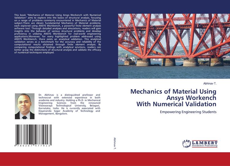 Produktbild: Mechanics of Material Using Ansys Workench With Numerical Validation