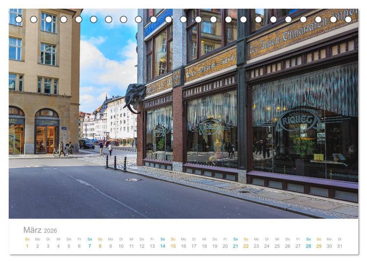 Produktbild: Leipzig - Spaziergang durch Epochen (Tischkalender 2026 DIN A5 quer), CALVENDO Monatskalender