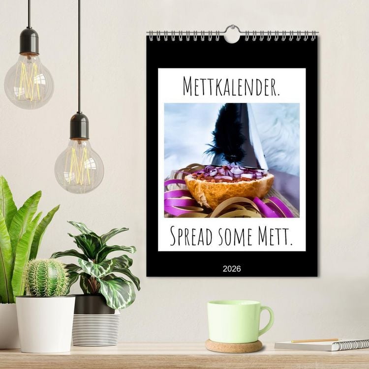 Produktbild: Mettkalender - Spread Some Mett. (Wandkalender 2026 DIN A4 hoch), CALVENDO Monatskalender