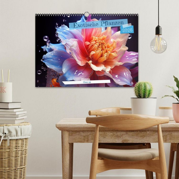 Produktbild: Exotische Pflanzen Close-up (Wandkalender 2026 DIN A3 quer), CALVENDO Monatskalender