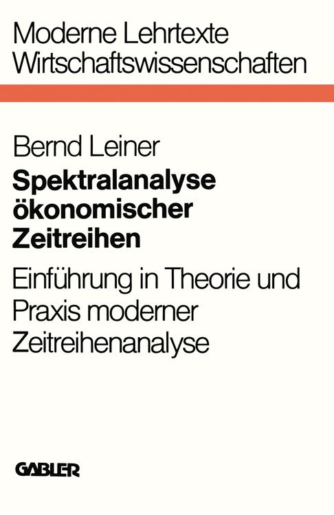 Produktbild: Spektralanalyse ökonomischer Zeitreihen