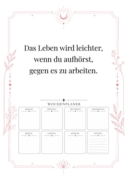 Produktbild: Plane sanft - lebe bewusst: Dein Wochenplaner f&uuml;r Klarheit, Focus und innere Balance