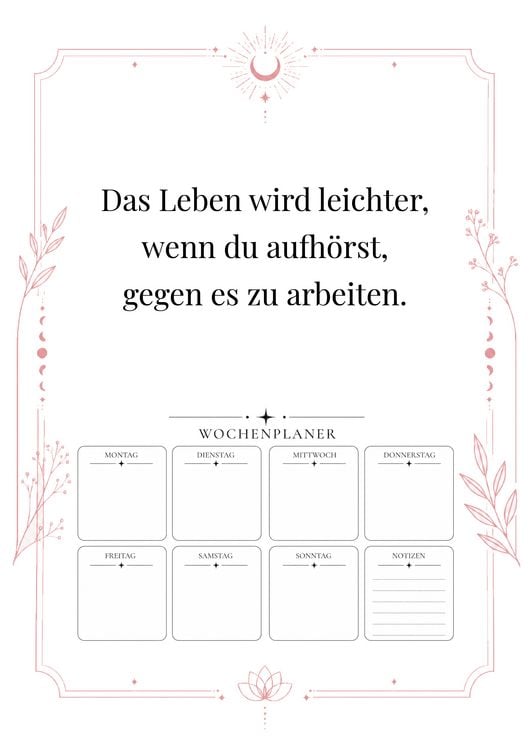 Produktbild: Plane sanft - lebe bewusst: Dein Wochenplaner f&uuml;r Klarheit, Focus und innere Balance