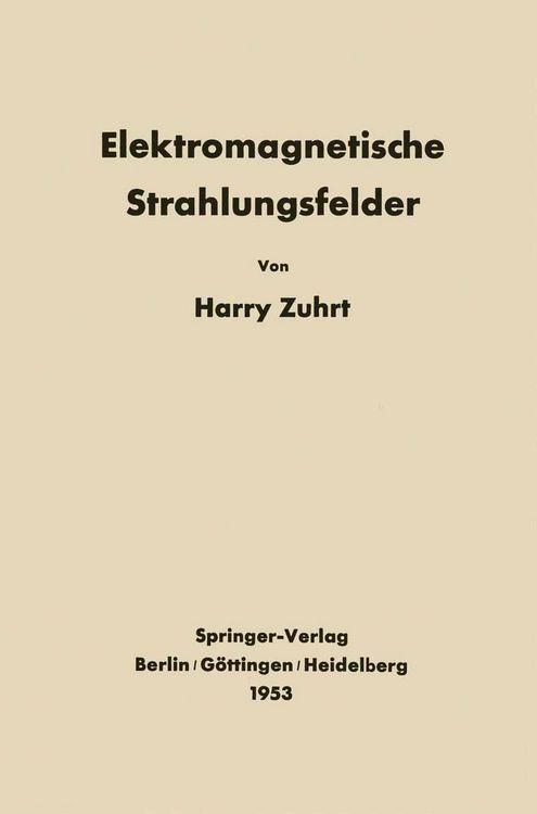 Produktbild: Elektromagnetische Strahlungsfelder