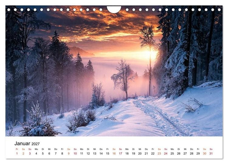 Produktbild: Sonnenjahr (Wandkalender 2027 DIN A4 quer), CALVENDO Monatskalender