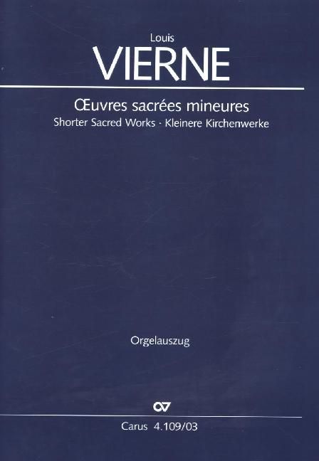 Produktbild: Kleinere Kirchenwerke, Orgelauszug
