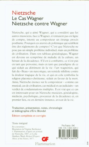 Produktbild: Le cas Wagner. Nietzsche contre Wagner