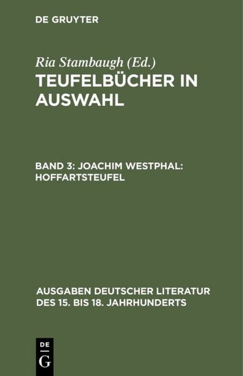 Produktbild: Joachim Westphal: Hoffartsteufel