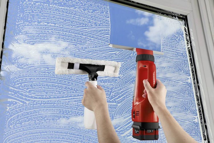 Produktbild: TOOLCRAFT CWC-L0120 / TAWB-200 Fenstersauger Schwarz, Rot