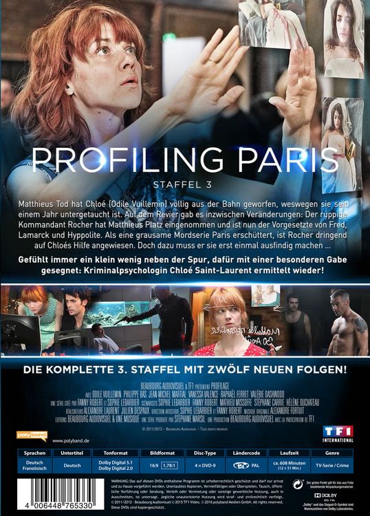 Produktbild: Profiling Paris - Staffel 3 [4 DVDs]