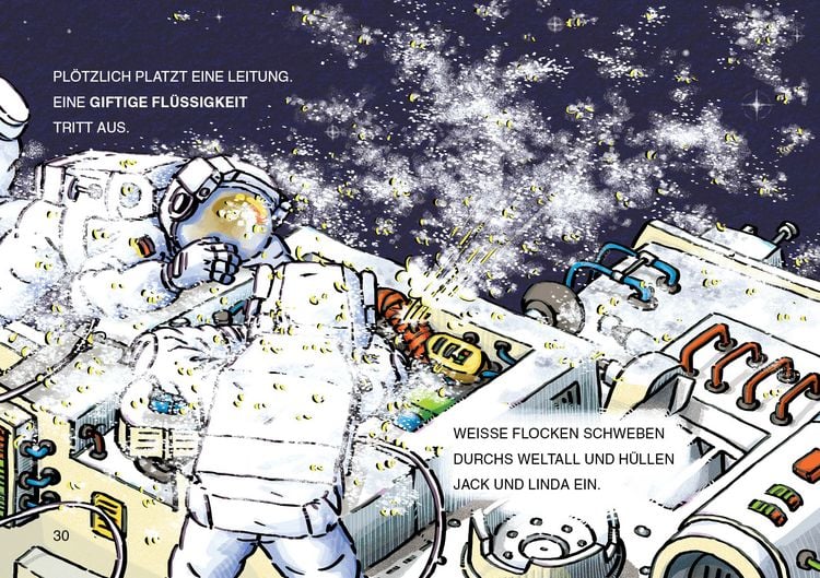 Produktbild: Lesel&ouml;wen 1. Klasse - Alarm auf der Weltraumstation