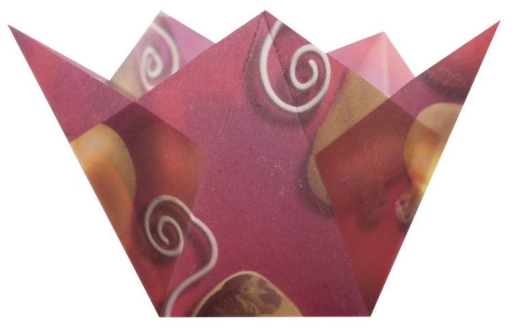 Produktbild: URSUS Faltbl&auml;tter Transparent Cosy Christmas, 15 x 15 cm, 50 Blatt