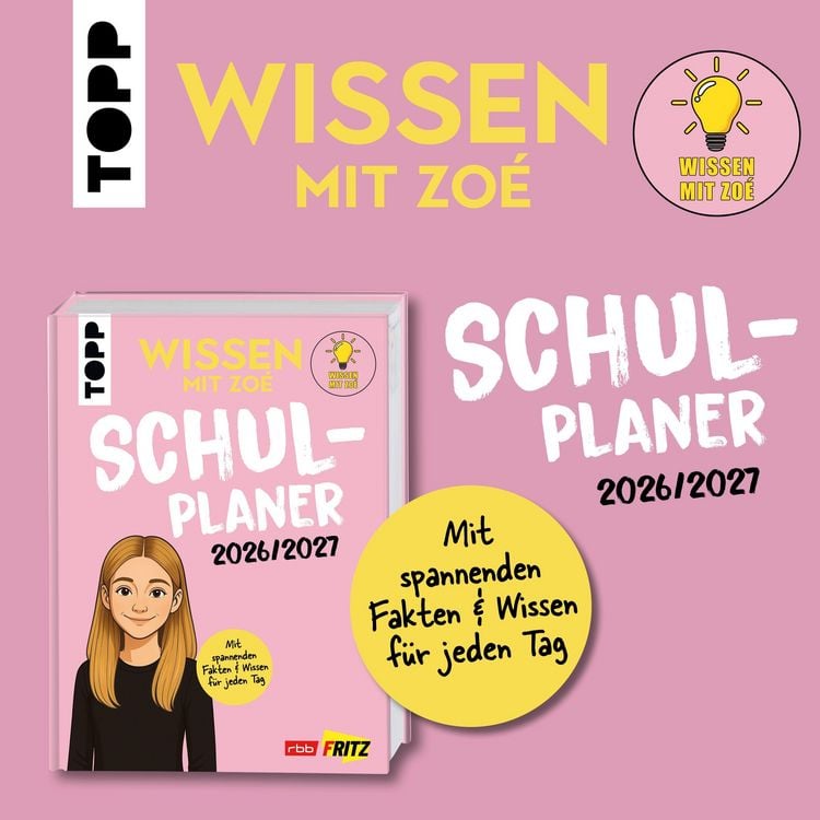Produktbild: Wissen mit Zo&eacute;: Schulplaner 2026/2027