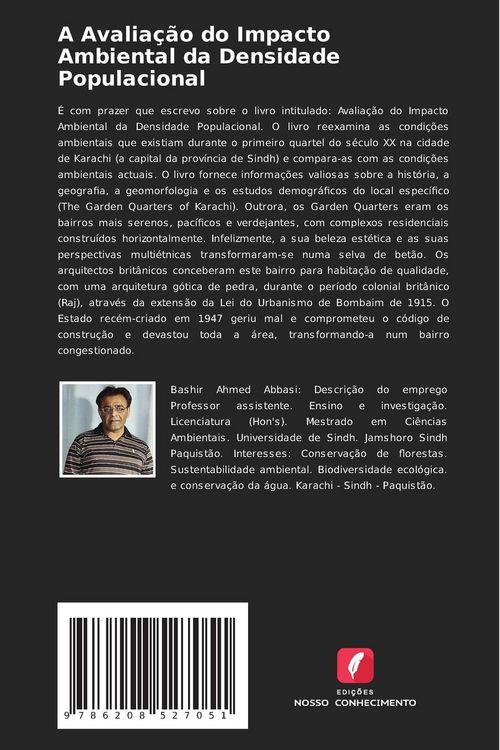 Produktbild: A Avalia&ccedil;&atilde;o do Impacto Ambiental da Densidade Populacional