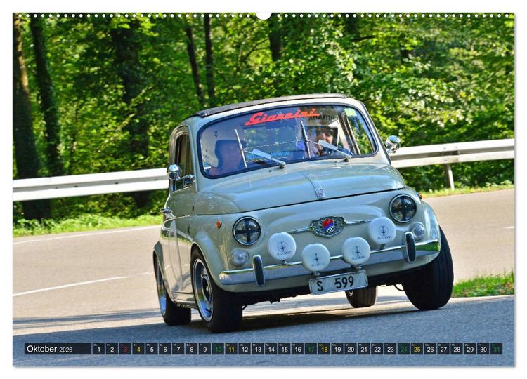 Produktbild: OLDTIMER BERGRENNEN - Kleine Flitzer (Wandkalender 2026 DIN A2 quer), CALVENDO Monatskalender