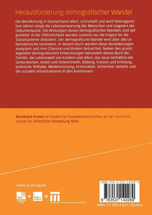 Produktbild: Herausforderung demografischer Wandel