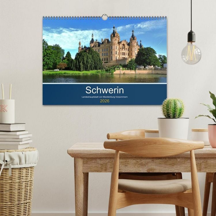 Produktbild: Schwerin - Landeshauptstadt von Mecklenburg-Vorpommern (Wandkalender 2026 DIN A3 quer), CALVENDO Monatskalender