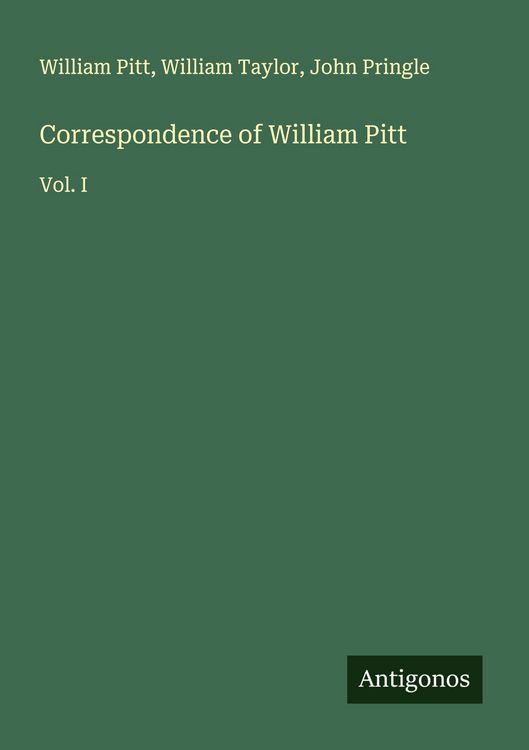 Produktbild: Correspondence of William Pitt
