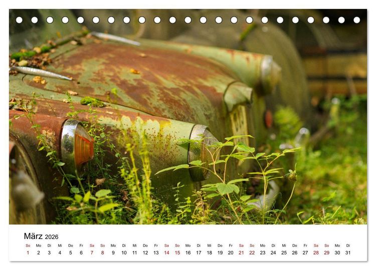 Produktbild: Rostende Legenden (Tischkalender 2026 DIN A5 quer), CALVENDO Monatskalender