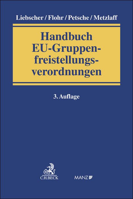 Produktbild: Handbuch EU-Gruppenfreistellungsverordnungen