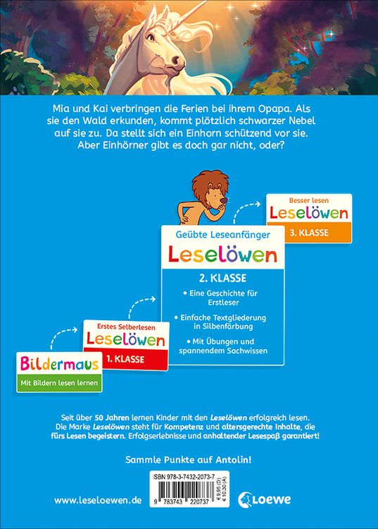 Produktbild: Lesel&ouml;wen 2. Klasse - Das Geheimnis des wei&szlig;en Einhorns