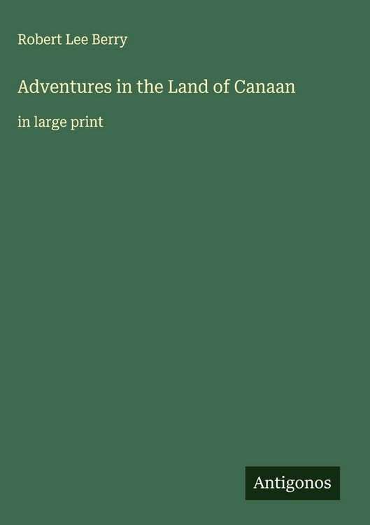 Produktbild: Adventures in the Land of Canaan
