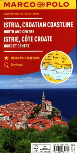 Produktbild: MARCO POLO Regionalkarte Kroatische K&uuml;ste Nord und Mitte 1:200.000