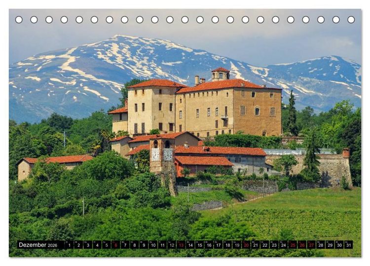 Produktbild: Piemont (Tischkalender 2026 DIN A5 quer), CALVENDO Monatskalender
