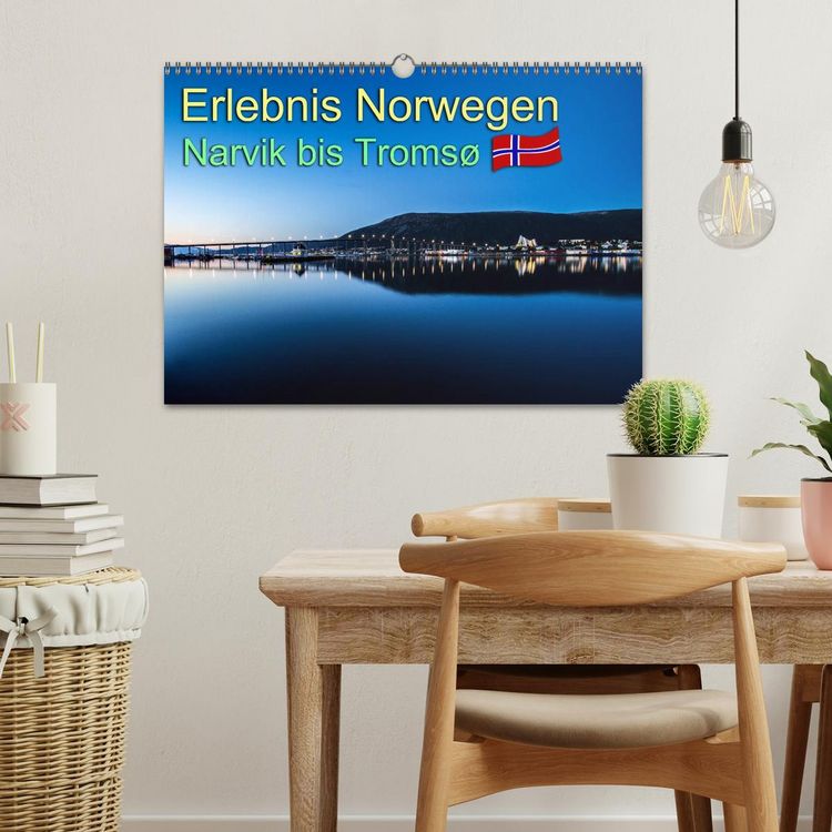 Produktbild: Erlebnis Norwegen: Narvik bis Troms&oslash; (Wandkalender 2026 DIN A3 quer), CALVENDO Monatskalender