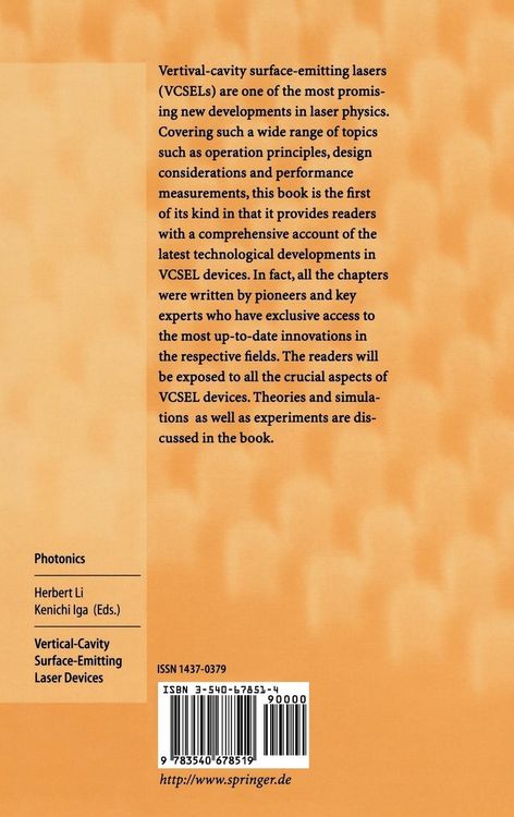 Produktbild: Vertical-Cavity Surface-Emitting Laser Devices