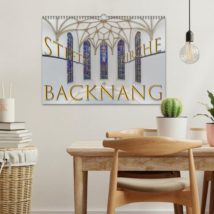 Produktbild: Backnang - Panoramablicke in die Stiftskirche (Wandkalender 2026 DIN A3 quer), CALVENDO Monatskalender