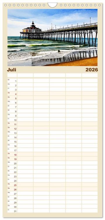 Produktbild: Familienplaner 2026 - Zauberhafte Niederlande mit 5 Spalten (Wandkalender, 21 x 45 cm) CALVENDO