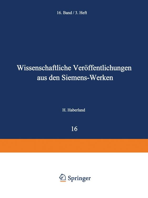 Produktbild: Wissenschaftliche Ver&ouml;ffentlichungen aus den Siemens-Werken