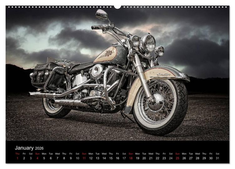 Produktbild: Motorbike Dreams (High Quality Premium Wall Calendar 2026 DIN A2 landscape),CALVENDO 12 Month Wall Calendar