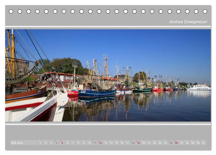 Produktbild: Krummh&ouml;rn im Panorama-Format (Tischkalender 2026 DIN A5 quer), CALVENDO Monatskalender