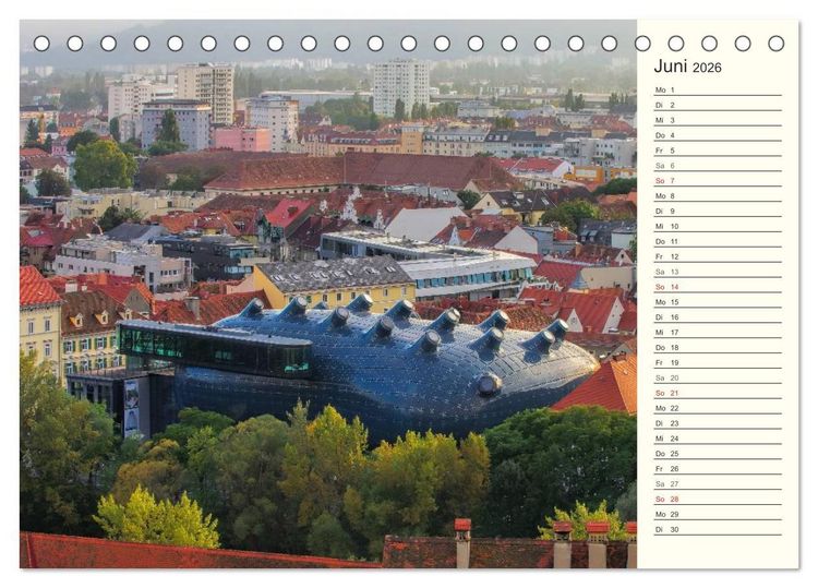 Produktbild: Graz - Metropole der Steiermark (Tischkalender 2026 DIN A5 quer), CALVENDO Monatskalender