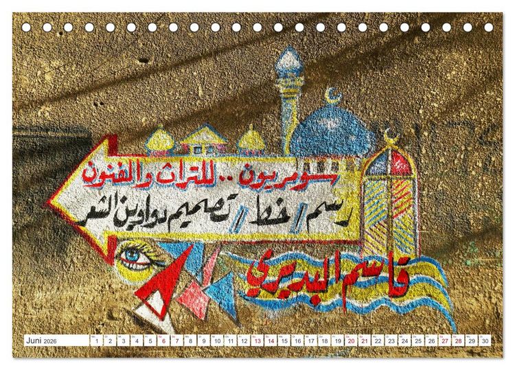 Produktbild: Irak Ein Streifzug durch Baghdad (Tischkalender 2026 DIN A5 quer), CALVENDO Monatskalender