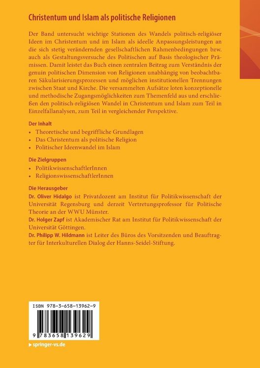 Produktbild: Christentum und Islam als politische Religionen