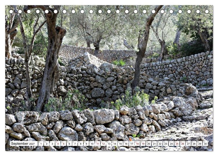 Produktbild: Mallorca GR 221. Weitwandern durch die Serra de Tramuntana (Tischkalender 2027 DIN A5 quer), CALVENDO Monatskalender