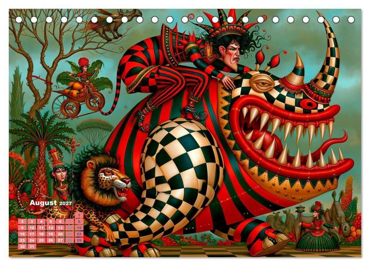 Produktbild: Tierisch extravagant (Tischkalender 2027 DIN A5 quer), CALVENDO Monatskalender