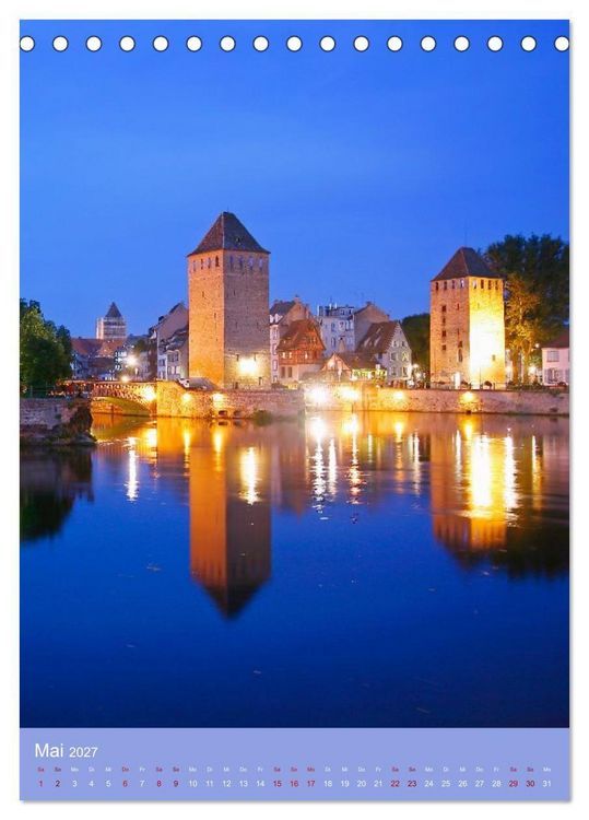 Produktbild: Zeitloses Strasbourg. Kan&auml;le, Fachwerk und els&auml;ssisches Flair (Tischkalender 2027 DIN A5 hoch), CALVENDO Monatskalender