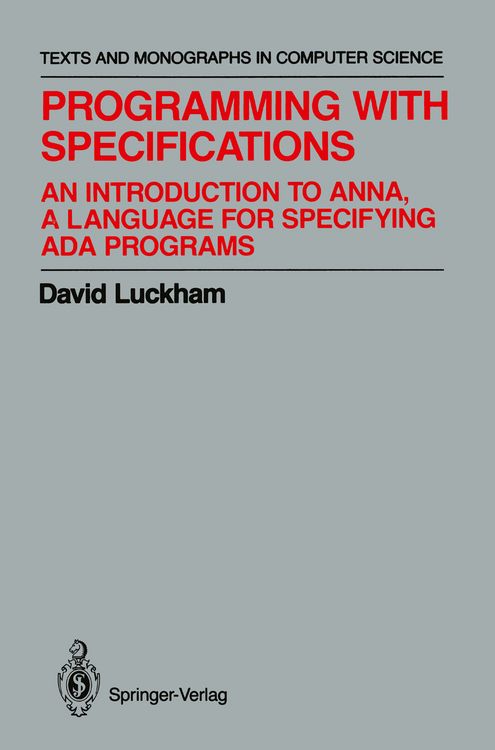Produktbild: Programming with Specifications